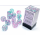 Chessex Nebula 16mm d6 Wisteria/white Luminary Dice Block (12 dice)