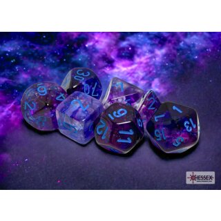 Chessex Nebula Nocturnal/blue Luminary 7-Die Set