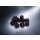 Chessex Opaque 16mm d6 Black/pink Dice Block (12)