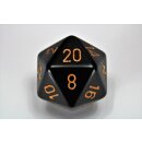 Chessex Opaque 34mm d20 Black/gold
