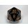 Chessex Opaque 34mm d20 Black/gold