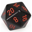 Chessex Opaque 34mm d20 Black/red