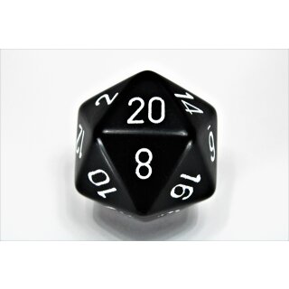 Chessex Opaque 34mm d20 Black/white