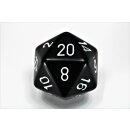 Chessex Opaque 34mm d20 Black/white