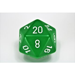 Chessex Opaque 34mm d20 Green/White