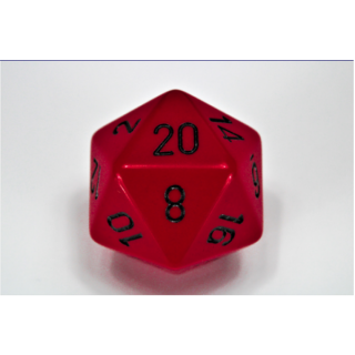 Chessex Opaque 34mm d20 Red/black