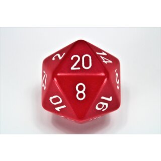 Chessex Opaque 34mm d20 Red/White