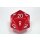 Chessex Opaque 34mm d20 Red/White