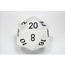 Chessex Opaque 34mm d20 White/black