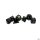 Chessex Opaque Polyhedral Black/green (7)