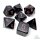 Chessex Opaque Polyhedral Black/pink (7)