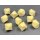 Chessex Opaque Polyhedral Ivory Bag of 10 Blank 10-sided dice