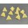 Chessex Opaque Polyhedral Ivory Bag of 10 Blank 4-sided dice