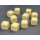 Chessex Opaque Polyhedral Ivory Bag of 10 Blank 6-sided dice