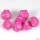 Chessex Opaque Polyhedral Pink/white (7)
