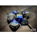 Chessex RPG Dice Sets Blue-Steel/White Gemini Polyhedral...