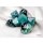 Chessex RPG Dice Sets Gemini 5 Black-Shell/White Polyhedral 7-Die Set