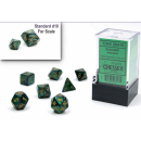Chessex Scarab Mini-Polyhedral Jade/Gold 7-Die Set