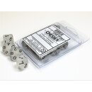 Chessex Signature Ten d10 Frosted Clear w/black