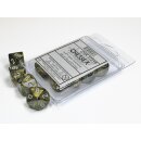 Chessex Signature Ten d10 Leaf Black Gold w/silver