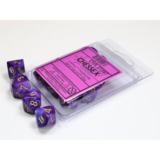 Chessex Signature Ten d10 Lustrous Purple w/gold