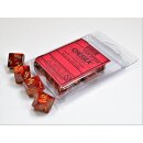 Chessex Signature Ten d10 Scarab Scarlet w/gold