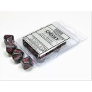 Chessex Signature Ten d10 Velvet Black w/red