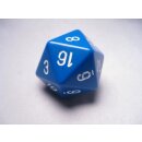 Chessex Special Dice Blue/White Opaque 34mm d20