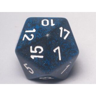 Chessex Special Dice Blue/White Stealth Speckled 34mm d20