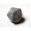 Chessex Special Dice Dark Grey/Copper Opaque 34mm d20