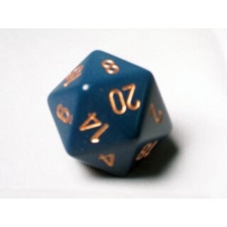 Chessex Special Dice Dusty Blue/Copper Gold Opaque 34mm d20
