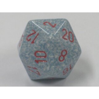 Chessex Special Dice Gray/Red Air Speckled 34mm d20