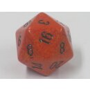 Chessex Special Dice Orange/Black Fire Speckled 34mm d20