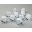 Chessex Special Dice White Opaque Blank d10 (10)