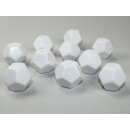 Chessex Special Dice White Opaque Blank d12 (10)