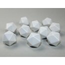 Chessex Special Dice White Opaque Blank d20 (10)