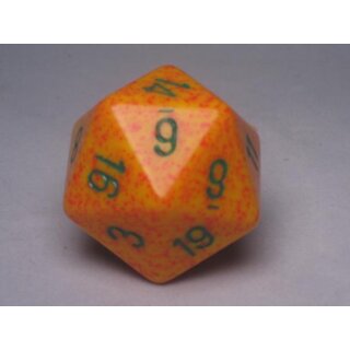 Chessex Special Dice Yellow/Green Lotus Speckled 34mm d20