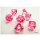Chessex Translucent Mini-Polyhedral Pink/white 7-Die Set