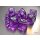 Chessex Translucent Mini-Polyhedral Purple/white 7-Die Set