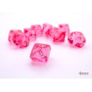 Chessex Translucent Pink/white Ten d10 Set