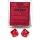 Chessex Translucent Red/white Set of Ten d10s