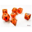 Chessex Vortex Mini-Polyhedral Orange/black 7-Die Set
