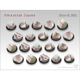 Ancestral Ruins Bases - 30mm Round Lip DEAL (20)
