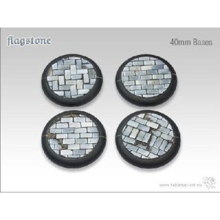 Flagstone Bases - 40mm Round Lip (2)