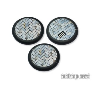 Flagstone Bases - 50mm Round Lip (3)