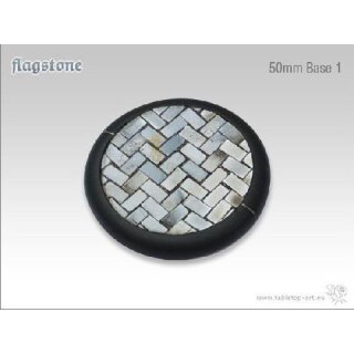 Flagstone Bases - 50mm Round Lip 1