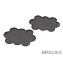 Movement Tray - Flat Bases - 25mm 10s Cloud - Black (2)