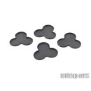 Movement Tray - Flat Bases - 25mm 3s Cloud - Black (4)