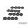 Movement Tray - Flat Bases - 25mm 4s Bar - Black (4)