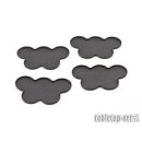 Movement Tray - Flat Bases - 25mm 5s Cloud - Black (4)